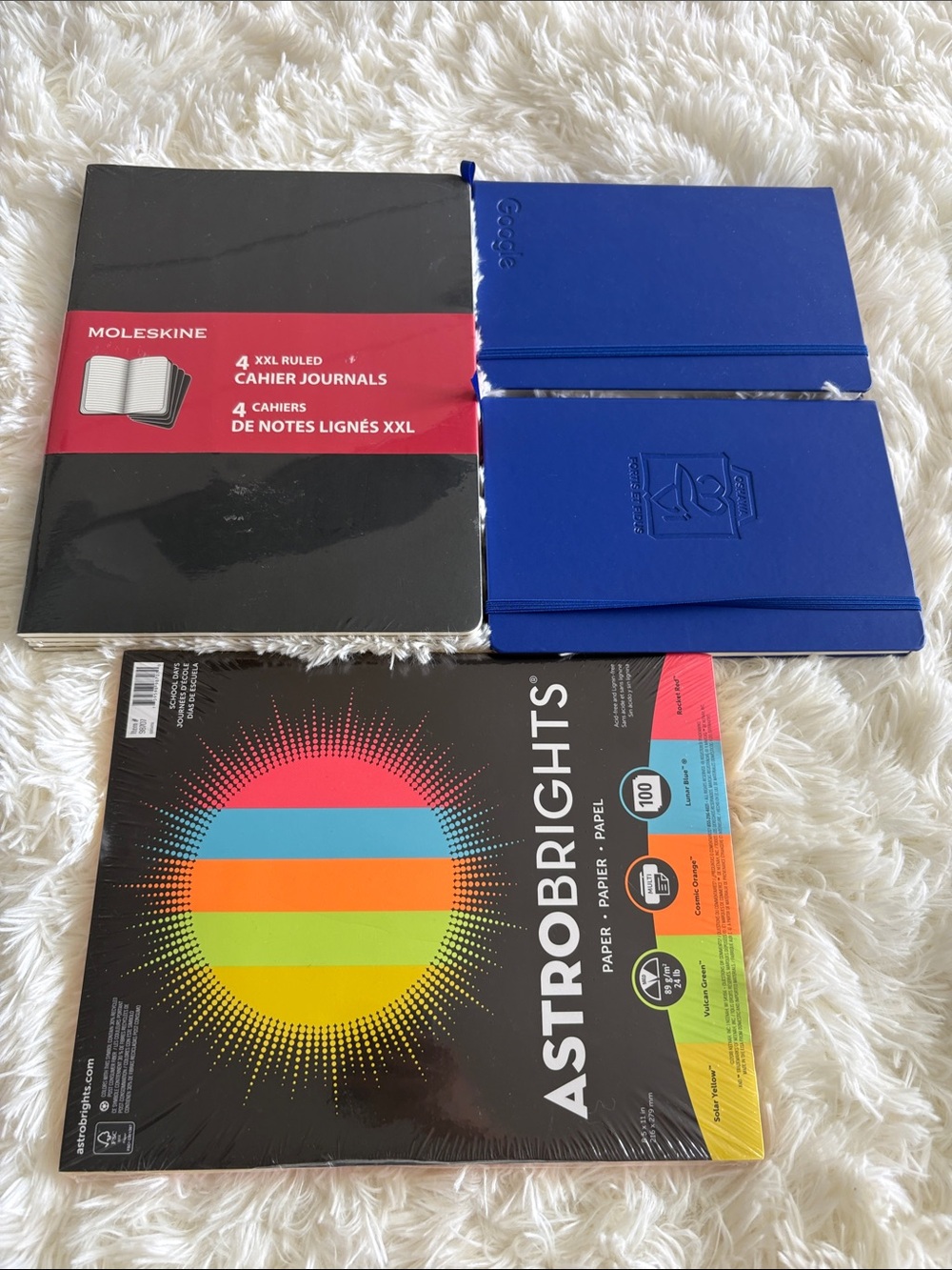 Four Notebook and paper and Journals